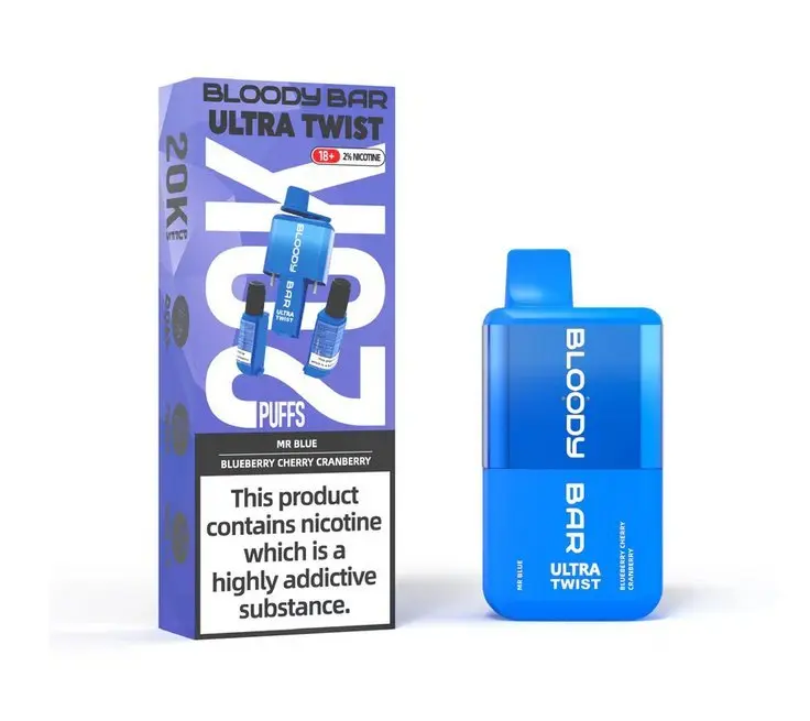 Mr Blue / Blueberry Cherry Cranberry | Bloody Bar Ultra Twist 20K Disposable Vape